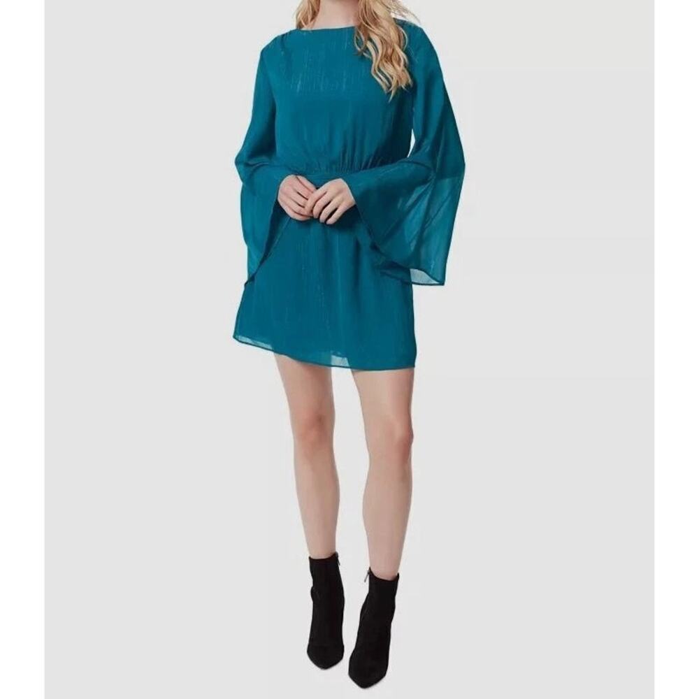 Jessica Simpson “Amella” Dress Ocean Depths - NWT & Bell Sleeve Babe Vibes 💃💙